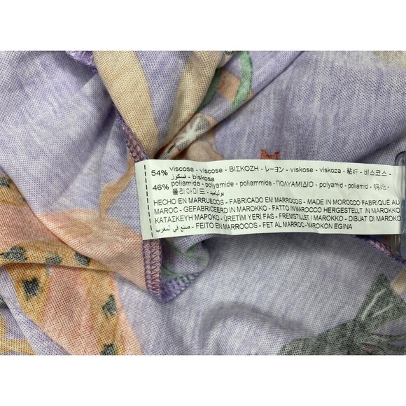 ZARA Dress Women Small Purple Women in ART Collar Miranda Makaroff Stretch Top - Picture 3 of 5